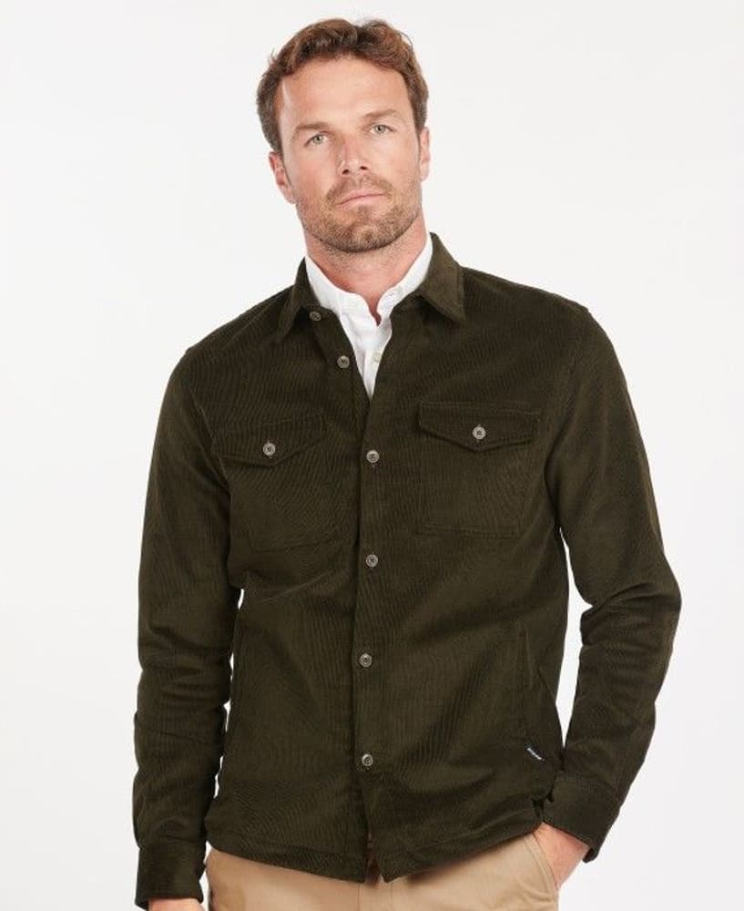 M's Cord Overshirt Olive, view: 1