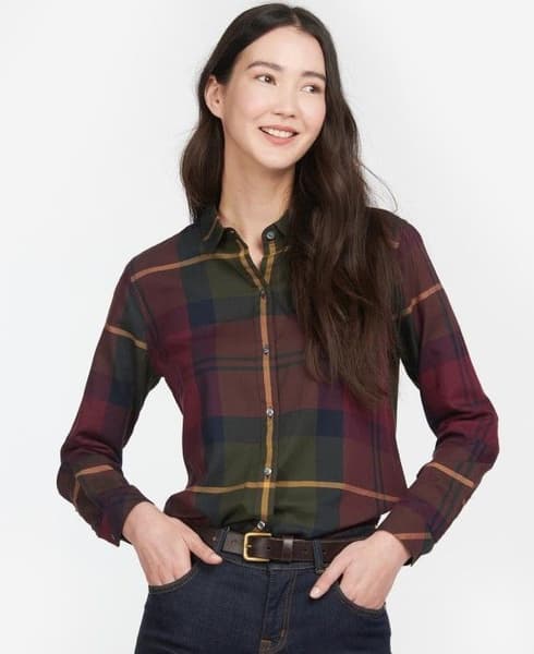 W's Moorland Shirt Elderberry Check, view: 1