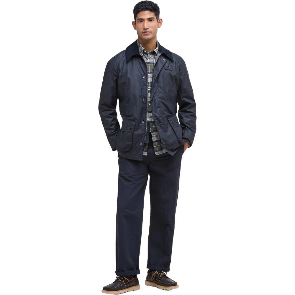 M's Ashby Wax Jacket Navy, view: 2