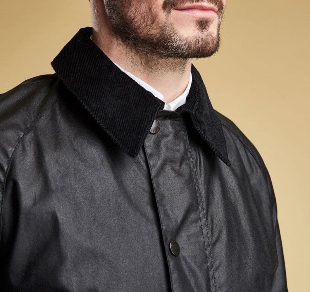 M's Ashby Wax Jacket Black, view: 2