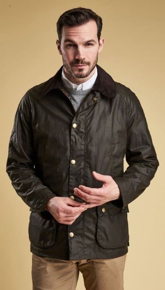 M's Ashby Wax Jacket Olive, view: 2