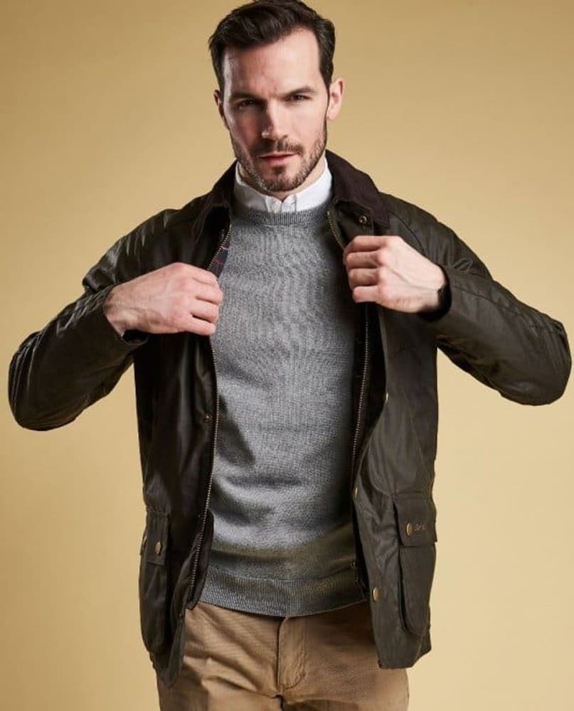 M's Ashby Wax Jacket Olive, view: 1