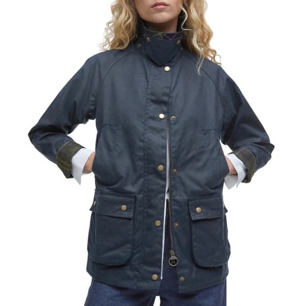 W's Acorn Wax Jacket Navy, view: 3