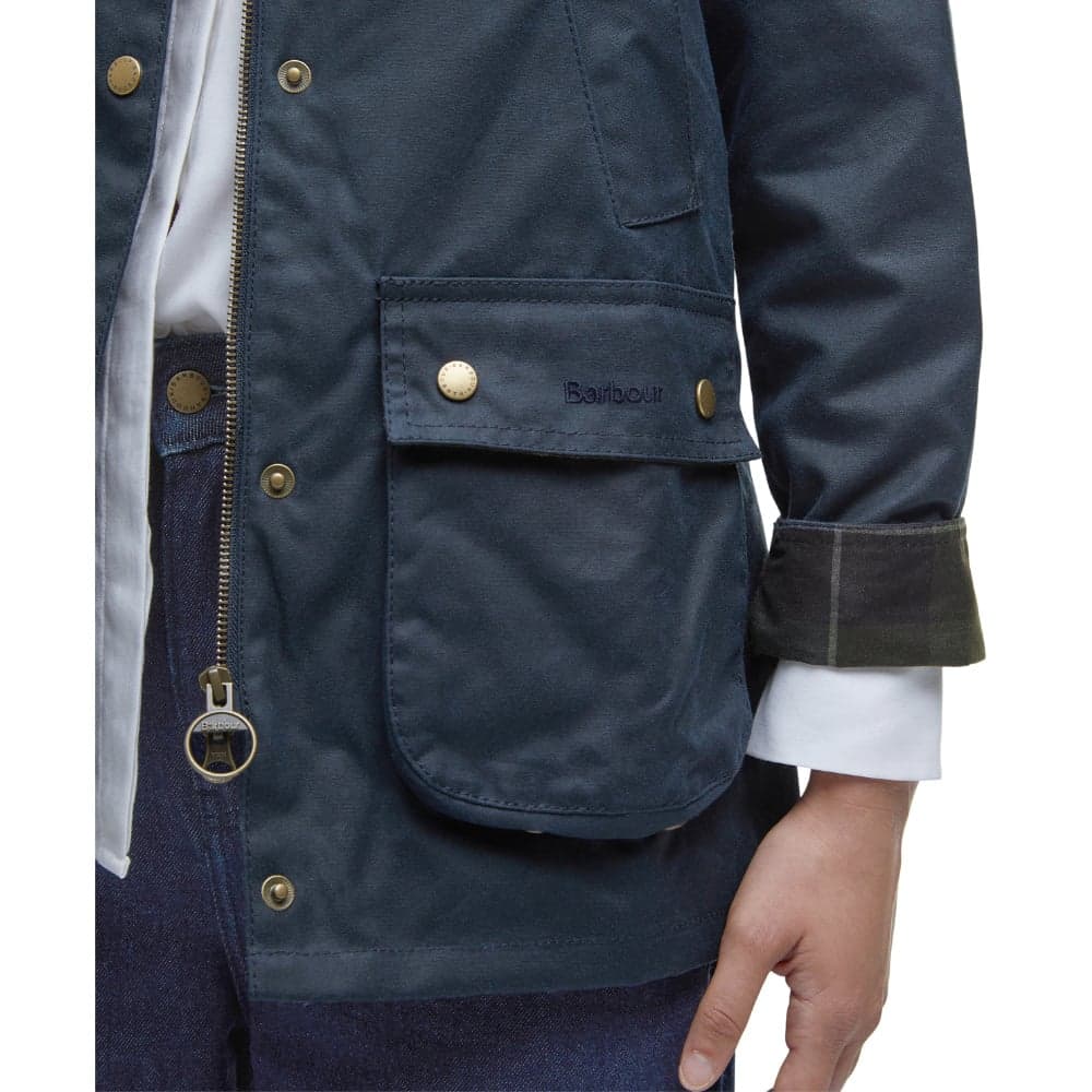 W's Acorn Wax Jacket Navy, view: 4