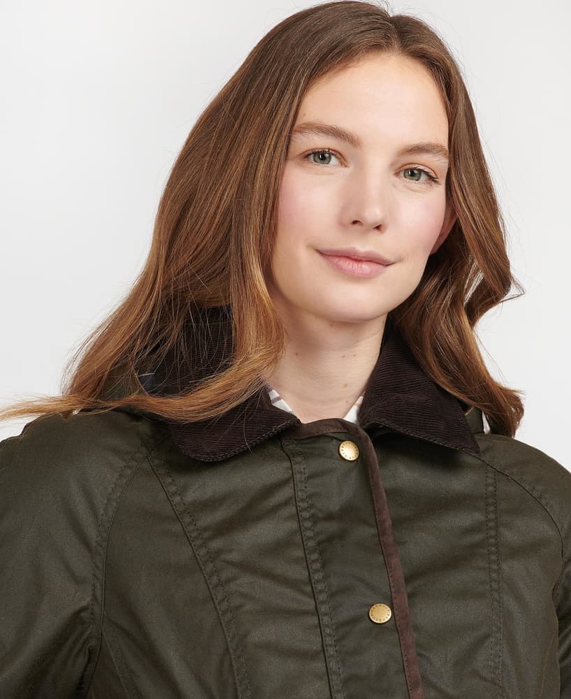 W's Bower Wax Jacket Olive, view: 3