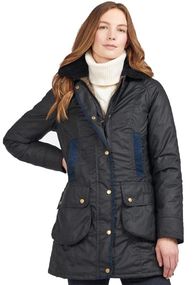 W's Bower Wax Jacket Navy/Classic, view: 3