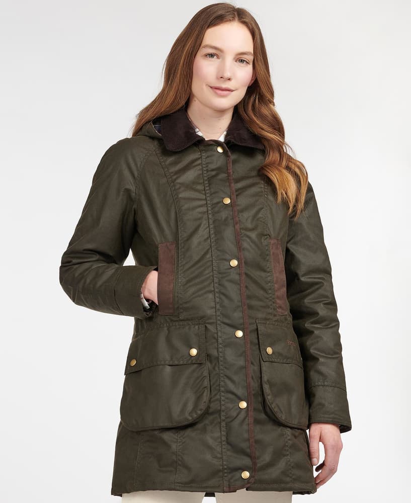 W's Bower Wax Jacket Olive, view: 4