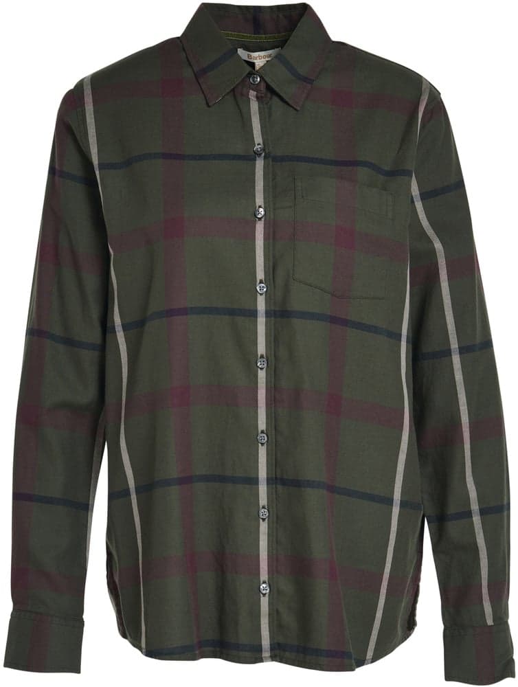 W's Oxer Check Shirt Olive/Black Check, view: 0