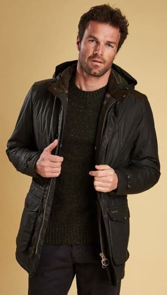M's Crieff Wax Jacket Olive, view: 3
