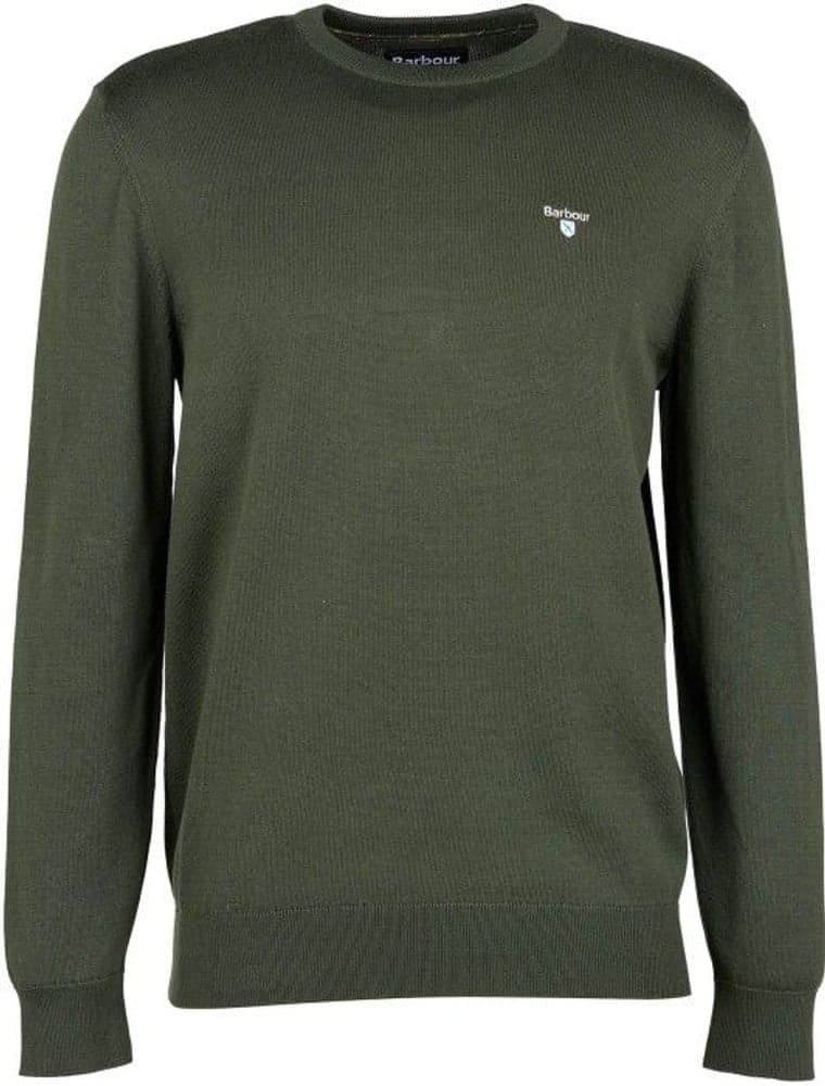 M's Organic Crew Neck Dark Olive, view: 0