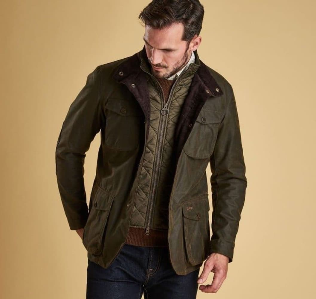 M's Ogston Wax Jacket Olive, view: 1
