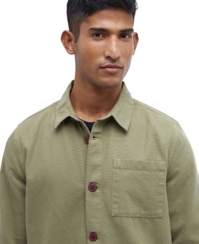 M's Washed Overshirt Bleached Olive, view: 3