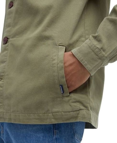 M's Washed Overshirt Bleached Olive, view: 4