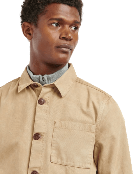 M's Washed Overshirt Washed Stone, view: 4