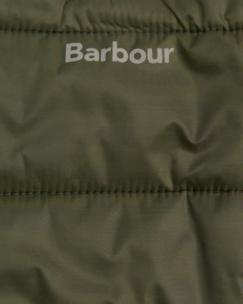 Baffle Quilt Dog Coat Olive, view: 2