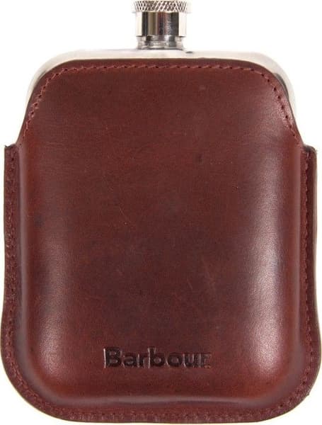 Wax Leather Hipflask Dark Brown, view: 0