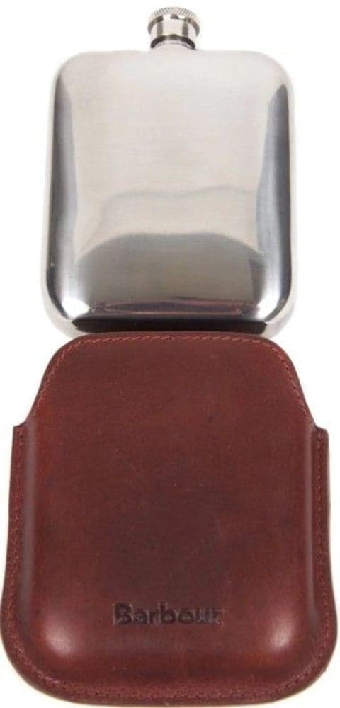 Wax Leather Hipflask Dark Brown, view: 3