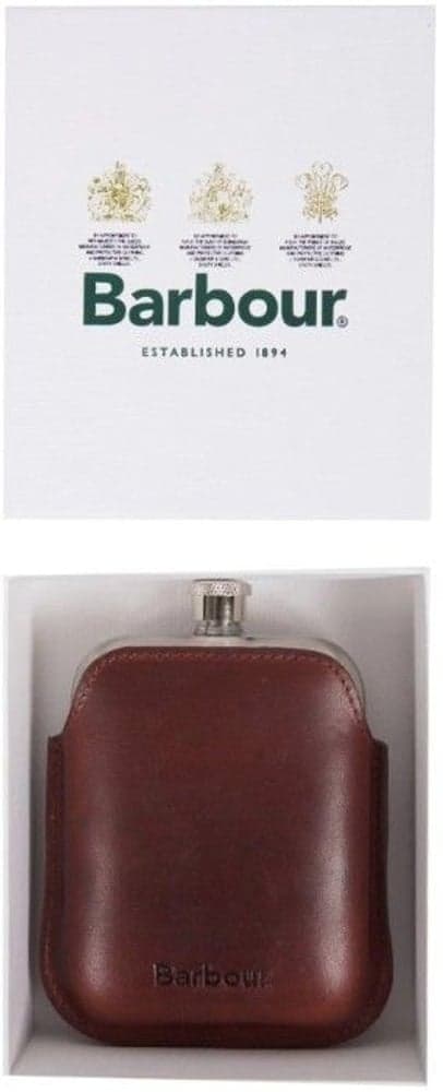 Wax Leather Hipflask Dark Brown, view: 4