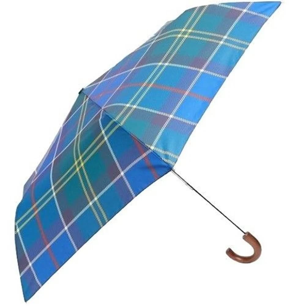 Tartan Mini Umbrella Blue Tartan, view: 0