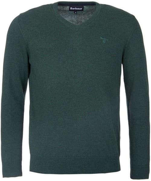 M's Pima Cotton V-neck Racing Green, view: 0