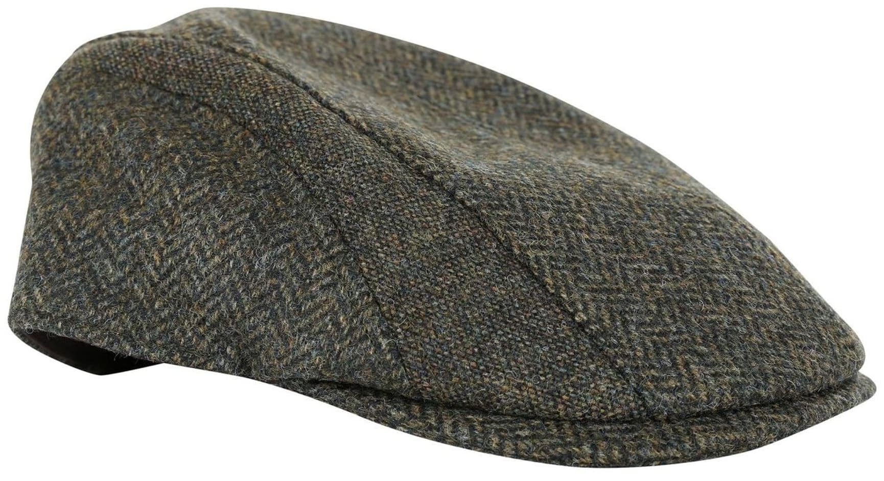 Herringbone Tweed Cap Olive, view: 0