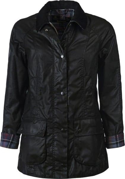 W's Beadnell Wax Jacket Black, view: 1