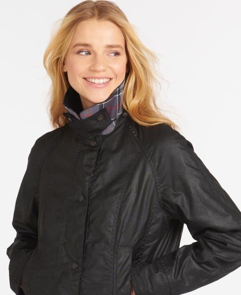 W's Beadnell Wax Jacket Black, view: 4