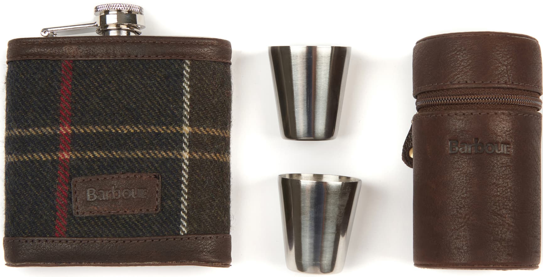 Hip Flask & Cups Gift Set Tartan, view: 0