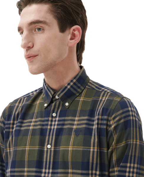 M's Edgar Tailored Shirt Olive, view: 1