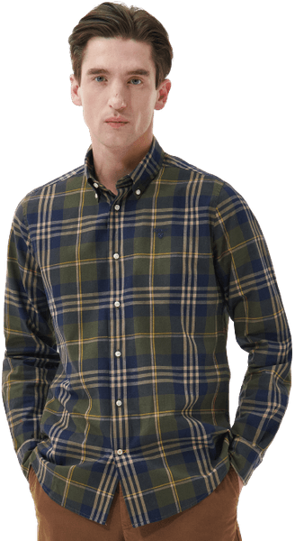 M's Edgar Tailored Shirt Olive, view: 3