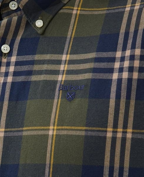 M's Edgar Tailored Shirt Olive, view: 6