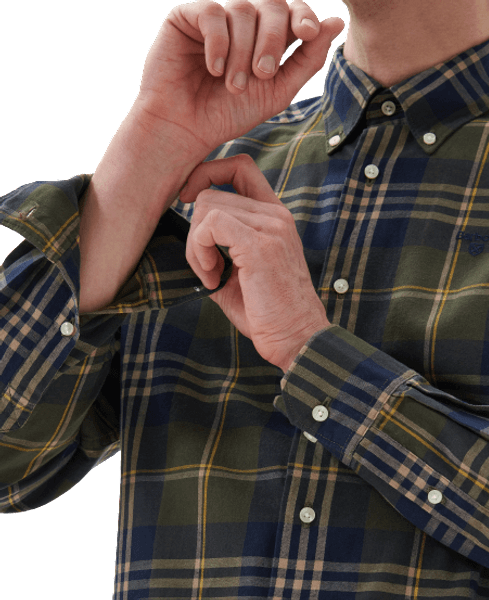 M's Edgar Tailored Shirt Olive, view: 2