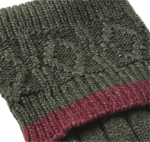 Contrast Gun Stockings Olive/Cranberry, view: 1