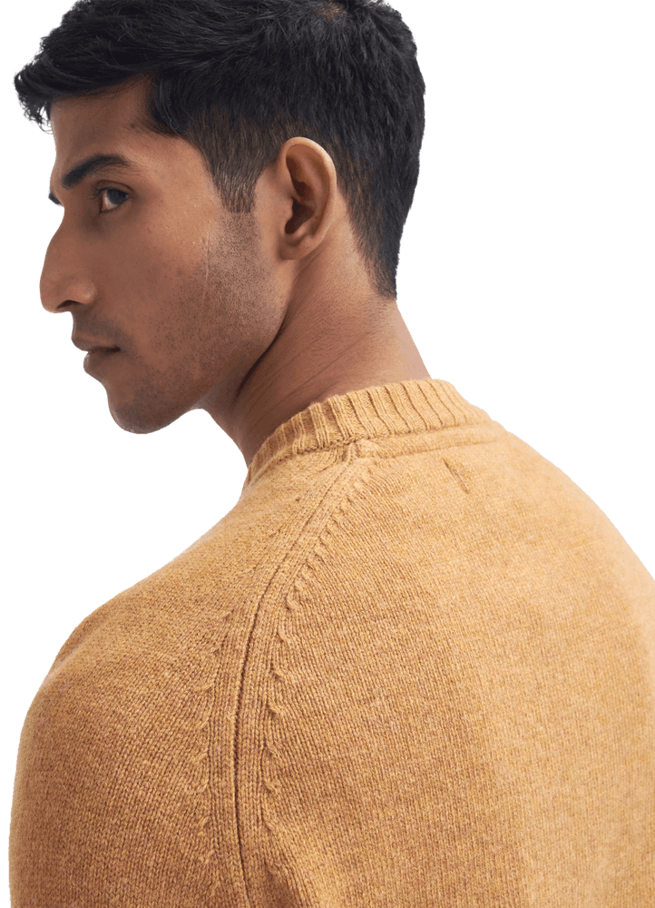 M's Grangetown Crew Neck Harvest Gold, view: 2