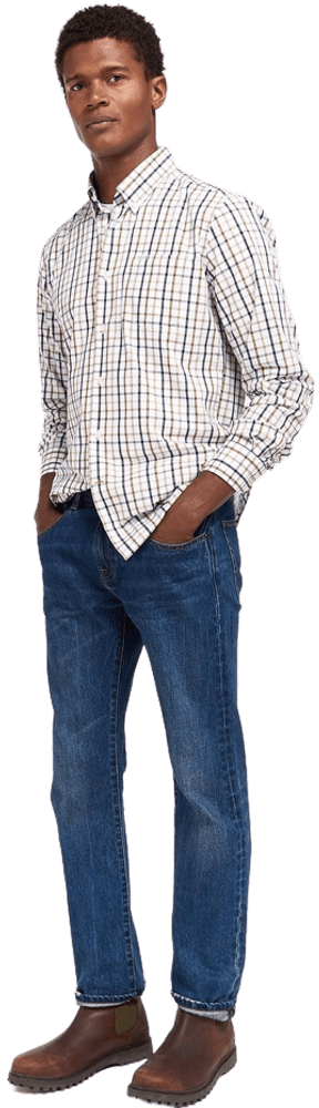 M's Eldon Tailored Shirt Stone, view: 4
