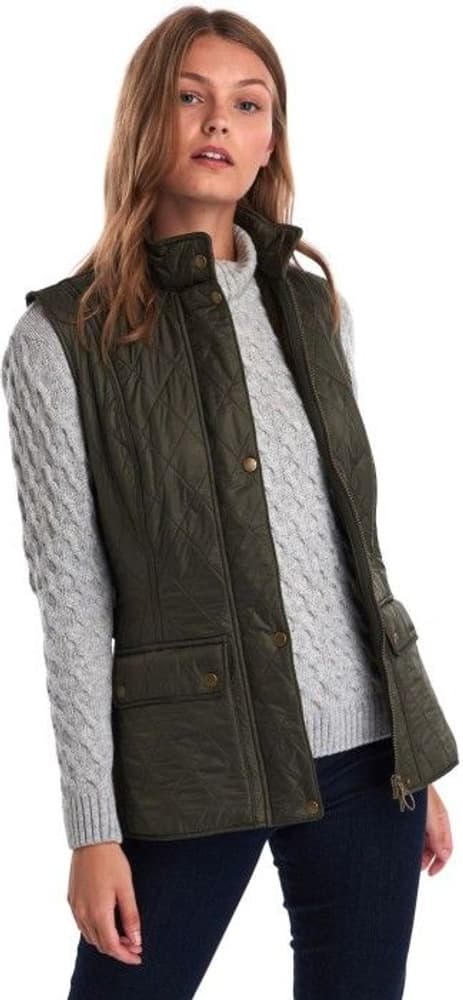 W's Wray Polarquilt Gilet Olive, view: 3