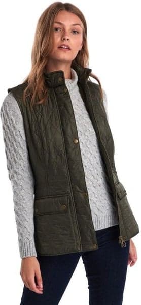 W's Wray Polarquilt Gilet Olive, view: 3