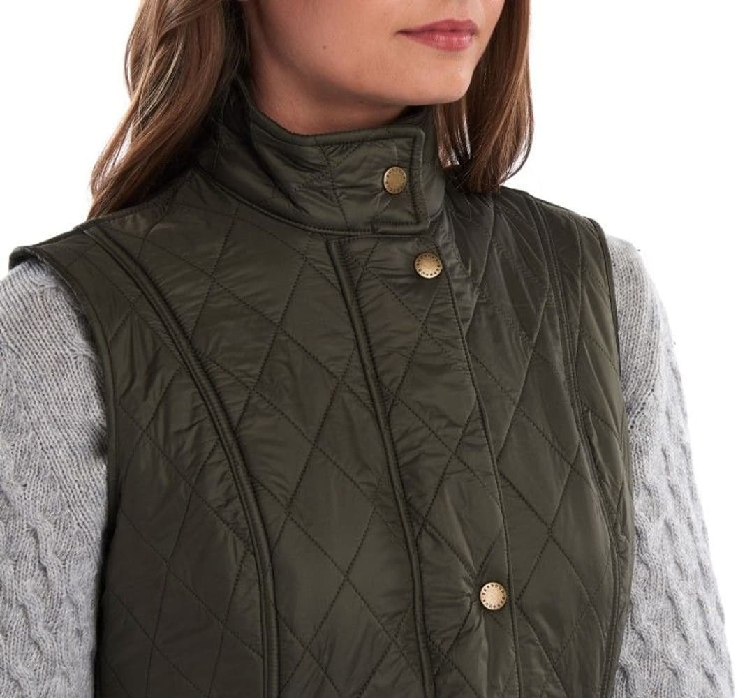 W's Wray Polarquilt Gilet Olive, view: 6
