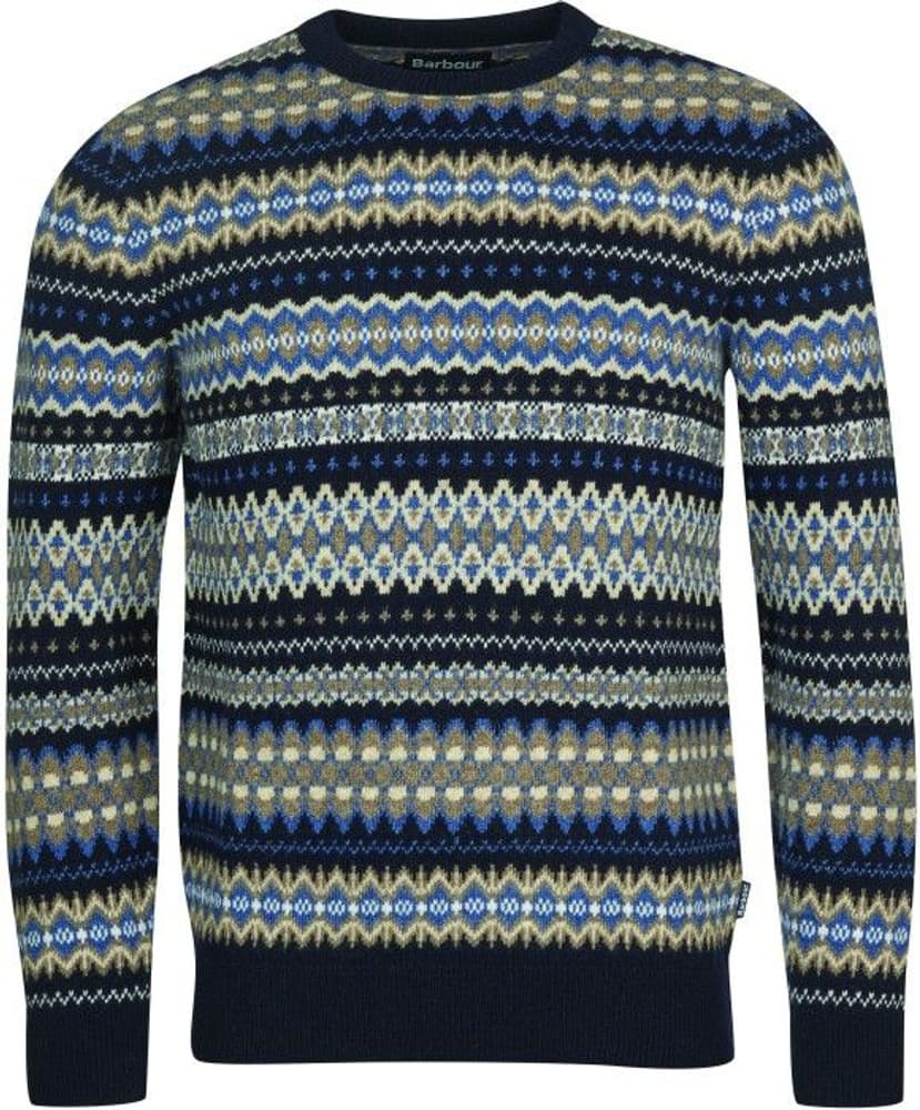 M's Case Fair Isle Crew Neck Midnight, view: 0