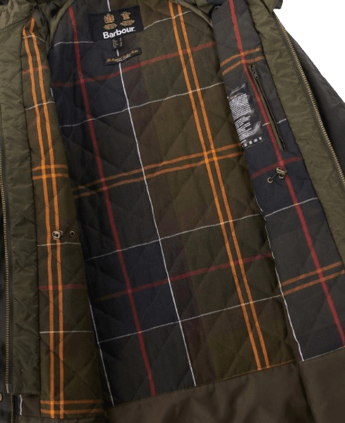 W's Long Cannich Wax Jacket Olive/Classic, view: 4