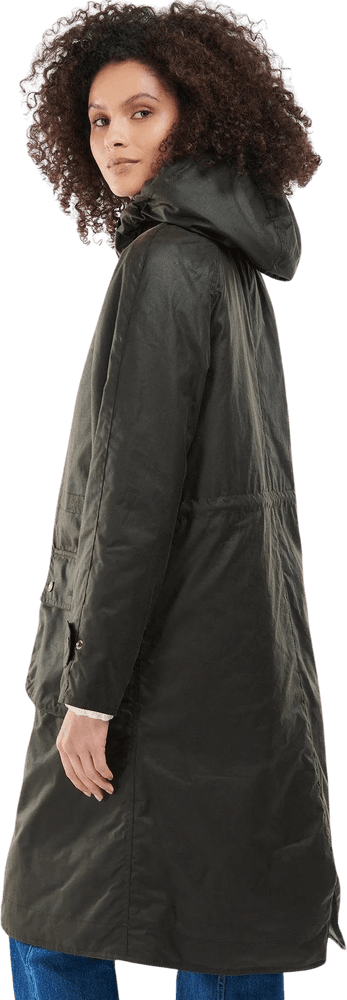 W's Long Cannich Wax Jacket Olive/Classic, view: 2