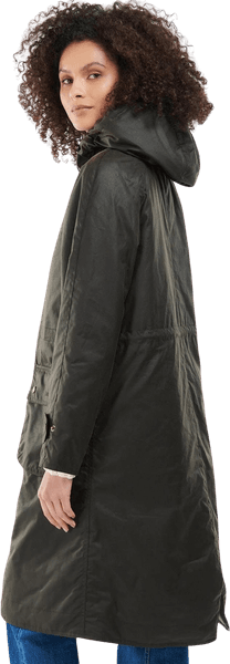 W's Long Cannich Wax Jacket Olive/Classic, view: 2