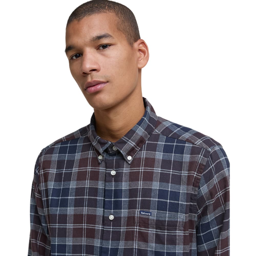 M's Fortrose Tailored Tartan Shirt Midnight Oak Tartan, view: 4