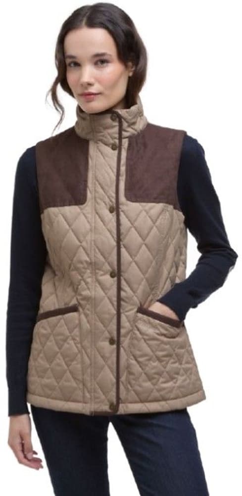 W's Keeper Wear Quilted Gilet Military Brown, view: 1