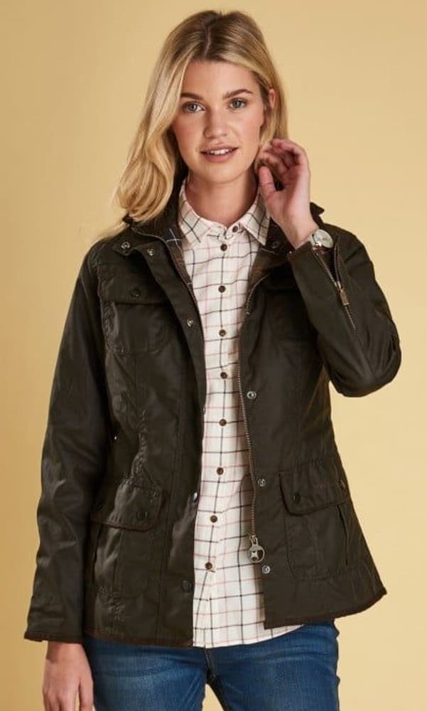 W's Ladies Utility Wax Jacket Olive, view: 1