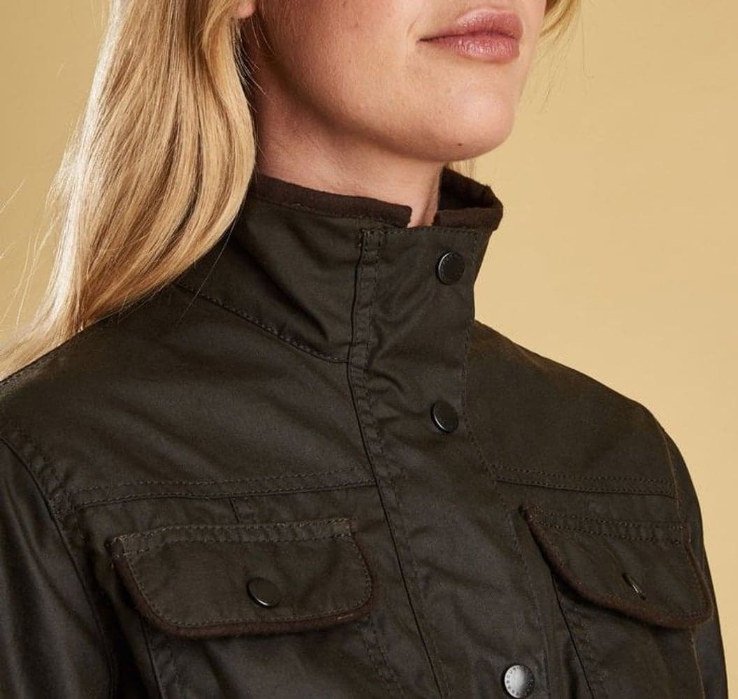 W's Ladies Utility Wax Jacket Olive, view: 3