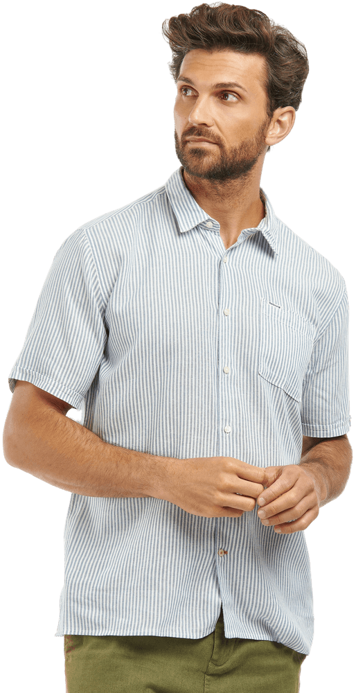 M's Deerpark Summerfit Shirt Navy, view: 2