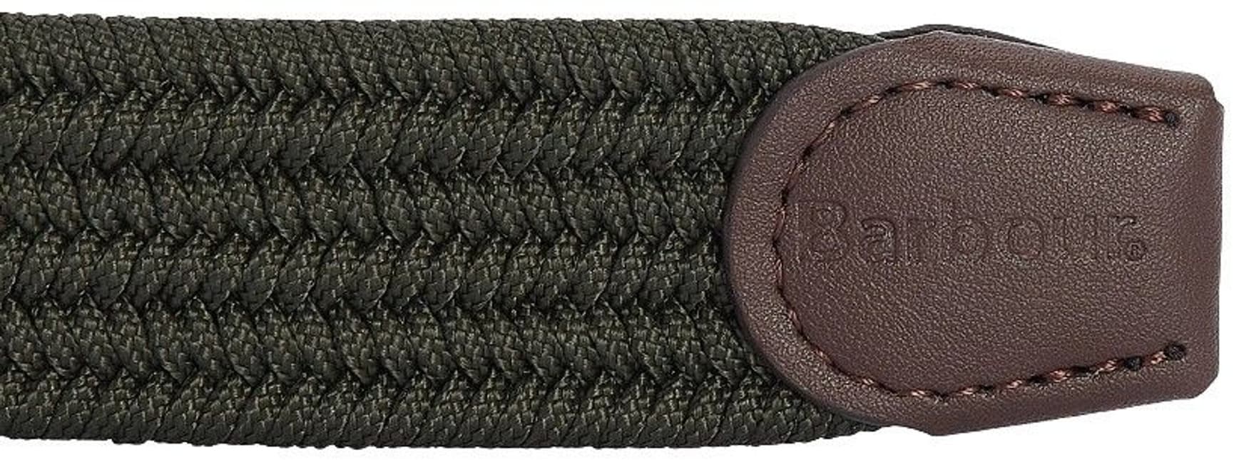 M's Nevis Stretch Webbing Belt Dark Olive, view: 2