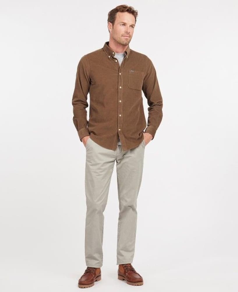 M's Ramsey Cord Tailored Shirt Brown, view: 4