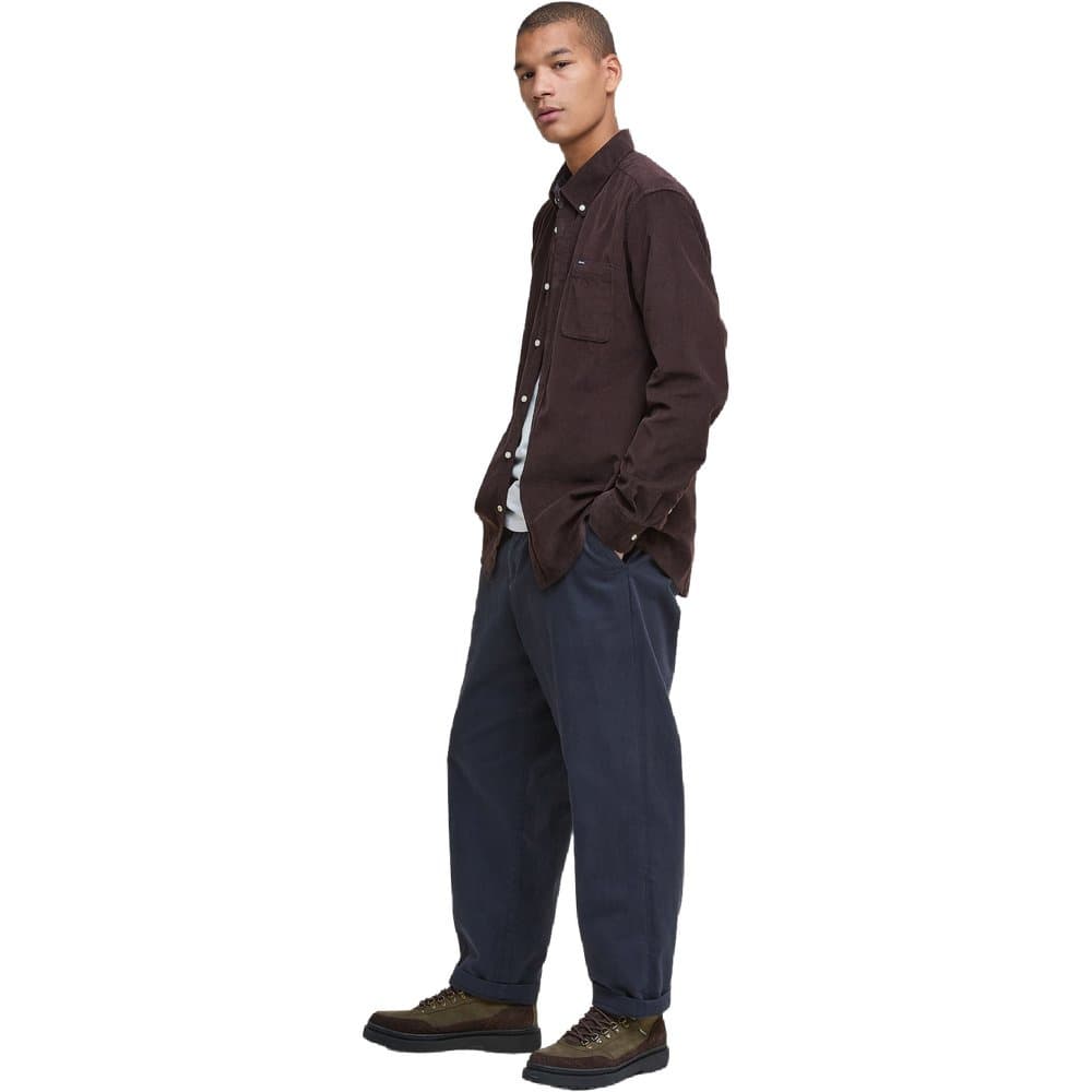 M's Ramsey Cord Tailored Shirt Dark Oak, view: 1